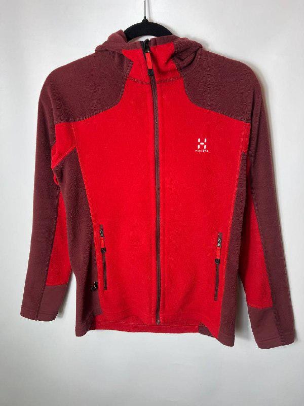 Haglöfs, Vintage outdoor trekking Haglofs Hooded Full zip Fleece Hoodie Size S Women