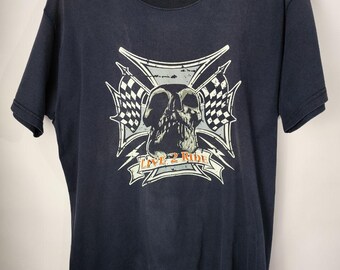 Vêtements de course vintage rares de style streetwear Live 2 Ride Choppers côte ouest