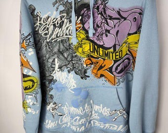Vintage Ecko Unltd Zip Hoodie, Size L – Rare Streetwear Classic - Etsy