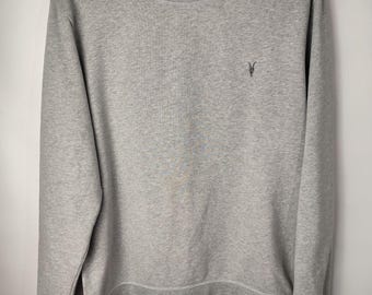 Sweat-shirt Allsaints pour homme, style streetwear vintage, petit logo basique