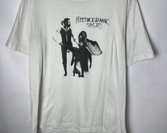 1990's Rare Vintage Fleetwood Mac T Shirt Band Tour Rock Single Stitch