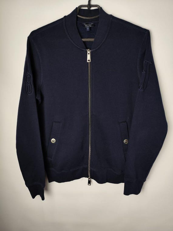 Vintage Armani Jeans AJ Y2K Big Logo Jacket Full Zip Sz S - Etsy