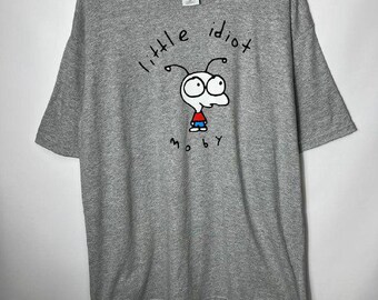 Vintage, seltenes Streetwear-Band-Rock-T-Shirt der 2000er-Jahre-Tour von Moby, Größe XL