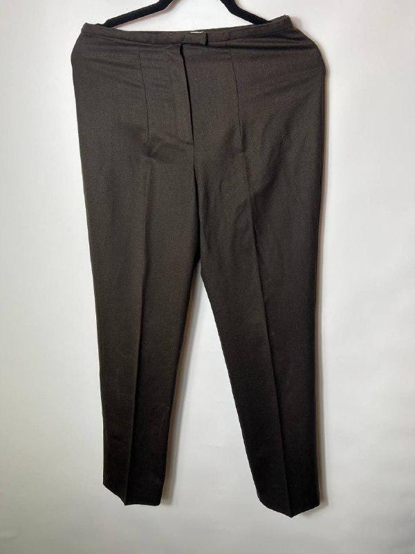 Brunello Cucinelli, Vintage Gunex By Brunello Cucinelli Lana Wool Brown Women Pants Size It 42