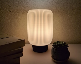 3D Printed Table Lamp: Modern Minimalist Ambient Light for Bedroom & Living Room