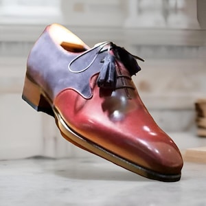 handmade leather oxford  shoes for men
