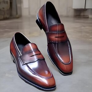 handmade  leather oxford shoes for  men