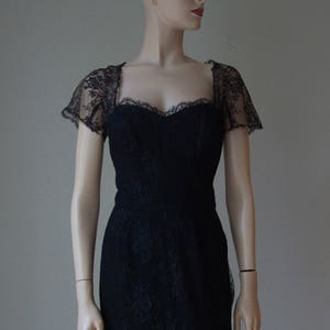 1950s Black Lace Cocktail Dress / Luis Estevez Bombshell - Etsy