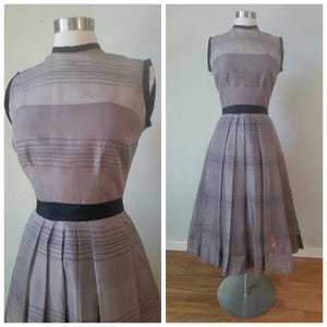 Gray Fit Flare Dress - Etsy Gray Fit Flare Dress - Etsy