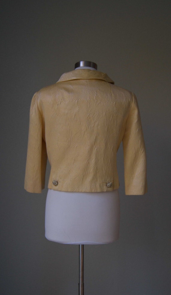 Late 50s Early 60s G Fox & Company Textured Satin… - image 4