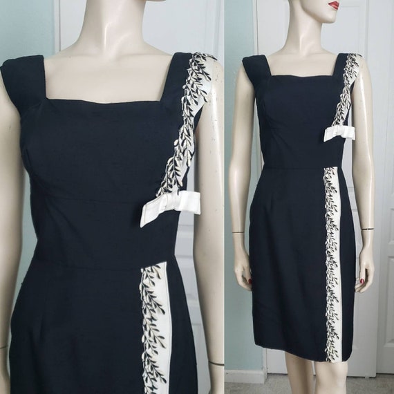 1950s-60s Lilli Diamond Shantung Hourglass Dress … - image 1