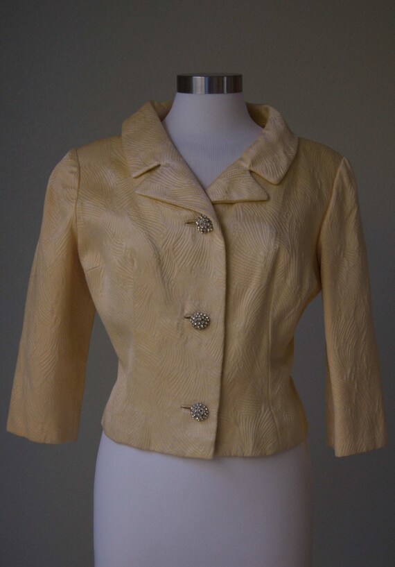 Late 50s Early 60s G Fox & Company Textured Satin… - image 2