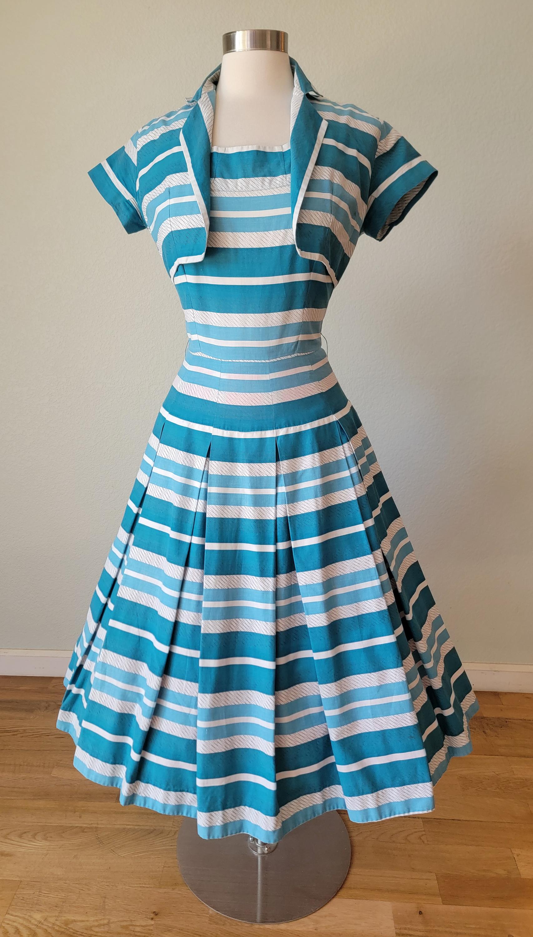 DeadStock】50's〜60's miss TRUde JR.製ヴィンテージ紺白