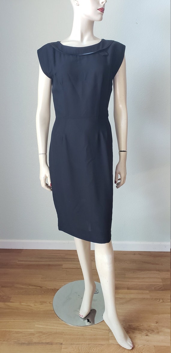 1960s Basic Black LBD / 1960s Dress / 60s Dress / Rayon Dress | Etsy