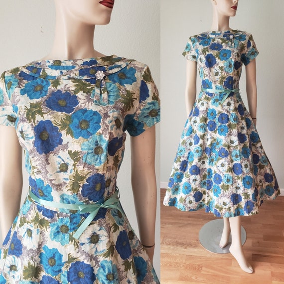 Deadstock 1950s Mode O Day Cotton Day Dress / NWOT