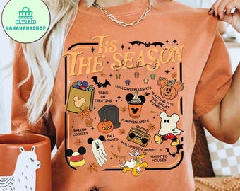 Disney Tis The Season T-shirt, Disney Halloween shirt, Mickey Autumn shirt, Disney Fall Vibes T-shirt, WDW Disneyland Fall Family Vacation