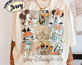 Retro Walt Disneyworld Shirt, Vintage Disney Mickey and Friends Shirt, Disney Family Vacation Shirt, Disney Trip 2026 Shirt,Mickey Mouse Tee
