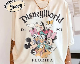 Vintage Disneyworld Florida Shirts, DisneyWorld Est 1971 Shirt, Mickey And Friends Tee, Disney Vacation Shirt, Disney Family Trip 2026 Shirt