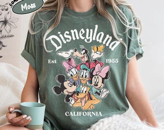 Vintage Disneyland California Shirts, Disneyland Est 1955 Shirt, Mickey And Friends Shirt, Disney Vacation Shirt, Disney Family Trip Shirts