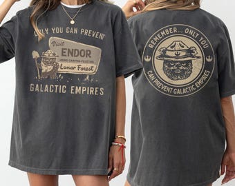 Vintage Comfort Colors® Ewok Star Wars Shirt, Star Wars Forest Camp Shirt, Disney Shirts, Ewok Endor National Park Protect Our Forest Shirt