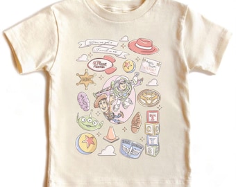 Comfort Colors Disney Pixar Toy Story Shirt, Youth Tshirt, Woody Shirt Pizza Planet shirt Buzz Tee Magic Kingdom Disneyland Family trip