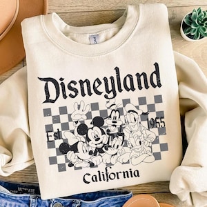 Retro Disneyland California PNG, Disneyland Est 1955 PNG, Mouse And Friends PNG, Disneyland png, Family Trip 2025 Png, Family Vacation 2025
