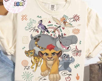 Camiseta retro de los 90 de Disney La Guardia del León Animal Kingdom, camiseta de El Rey León Modo Safari ¡Vamos a la aventura!, camiseta de las Tierras del Orgullo, camiseta para viaje familiar a WDW