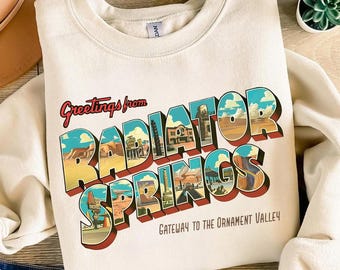 Radiator Springs Comfort Colors Shirt, Lightning McQueen Disney Tee, Pixar Cars Family Shirt, Disney Vacation T-Shirt, Cars Movie Shirt