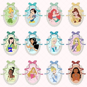 Coquette Mirror Princess Png Bundle, Princess Coquette Bow Png, Coquette Cartoon Png, Princess Bow Png, Vacation Trip Png, Family Trip Png