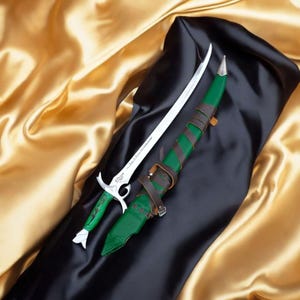 Handmade Wheel of Time Sword Replica: Viking Buster with Leather Sheath