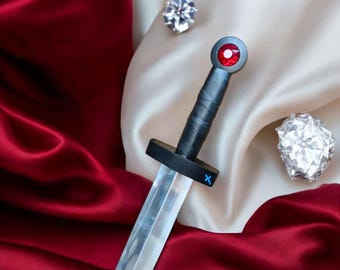 Réplica de la Espada Dorada Escarlata de Finn forjada a mano: Aventura en el tiempo