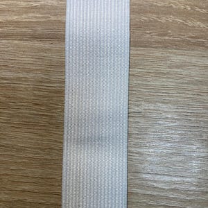 Elastic band 30mm white  by the meter