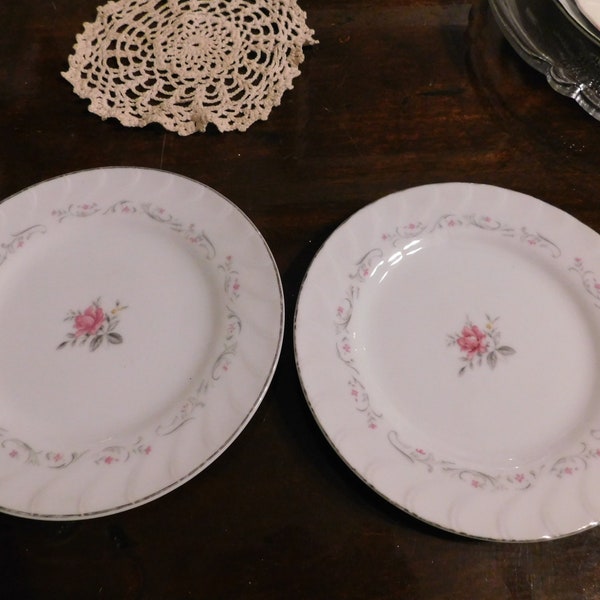 Royal Fine China Platinum Rose Etsy