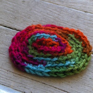 Mini Doll House Crocheted Oval Rug. Southwestern multi colored FestiveEtsyFinds image 1