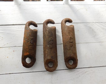 Antique Cast Iron Window Weight. 2lb, 2.5lb, 3lb, or 3.5lb weight choice. Heavy Old Metal Anchoring weight from an old factory