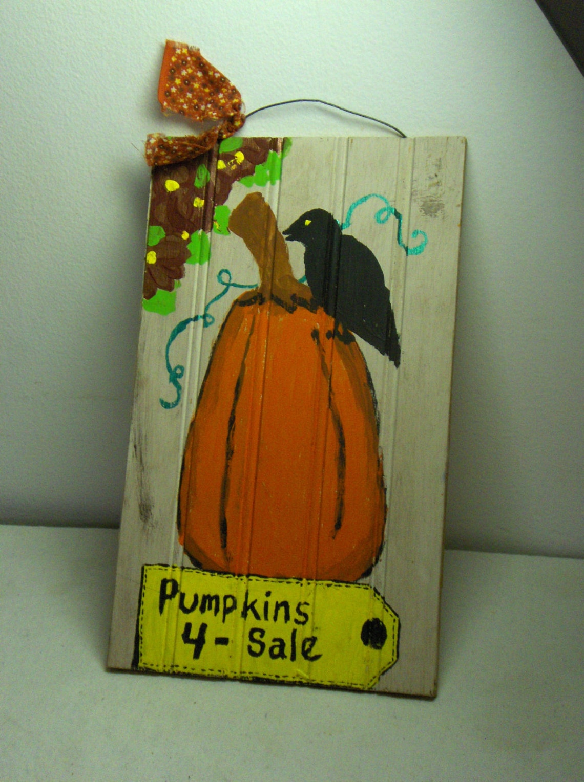 The Pumpkins 4 Sale Handmade Sign Rustic Hand Painted Prim - Etsy