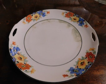 Vintage Cabinet Plate. Made in Germany. Celebrate . Floral collectible plate  #FestiveEtsyFinds