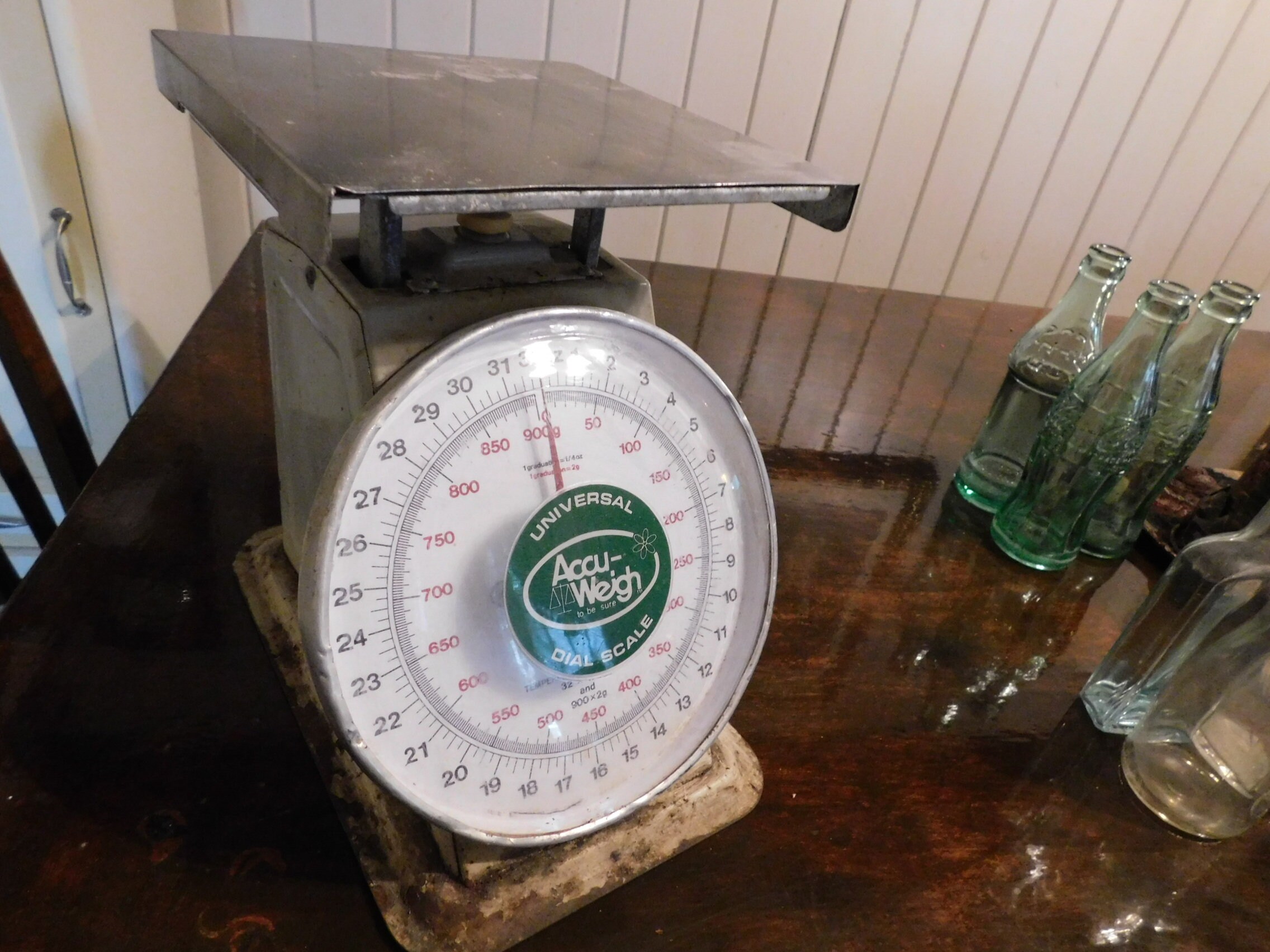 Vintage Accu-weigh Universal Dial Scale. Farm Stand Scale, Produce