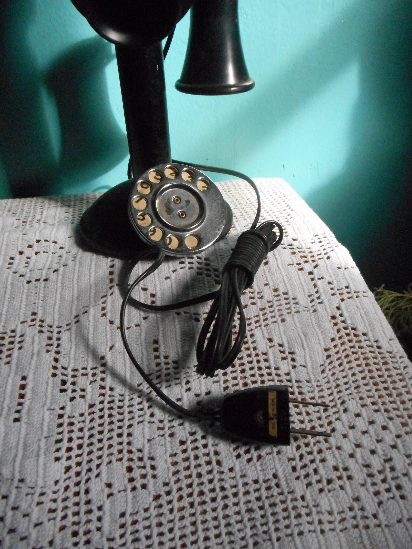 Antique Illuminated Globe Top Rotary Dial Telephone Lamp. Etsy