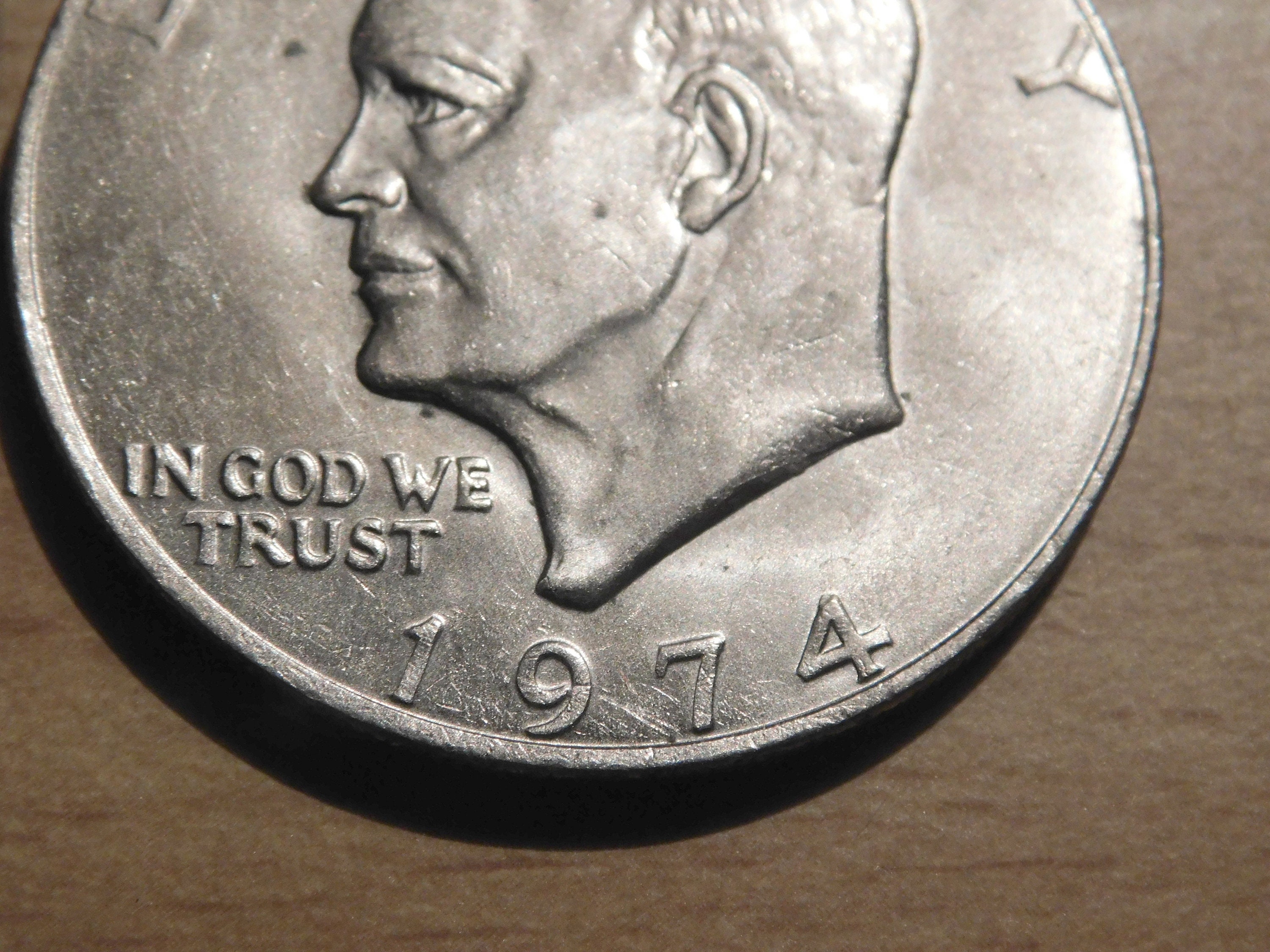 1974 Eisenhower Dollar coin Circulated No Mint Mark Ike - Etsy 日本