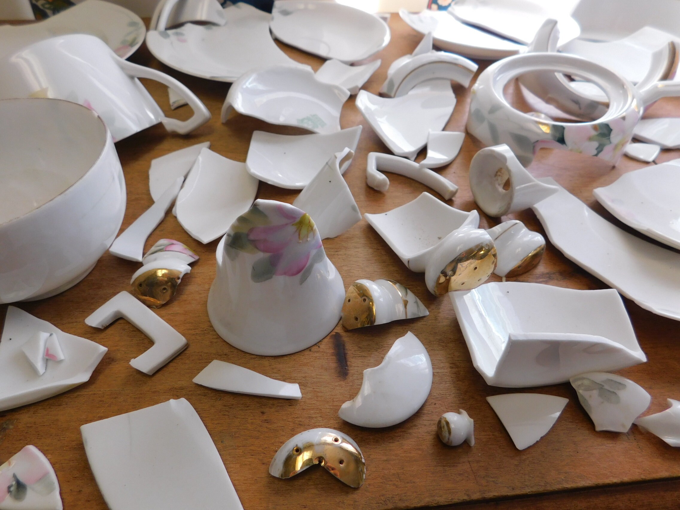 Box of Broken Fine China for Craft purpose Mixed Media Etsy