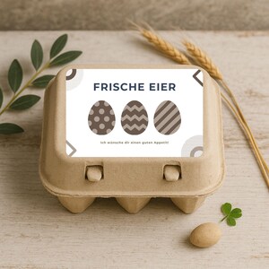 10x Labels for 6-pack Egg Carton Template Set – Luxury Fresh Egg Labels | DIY Print Template Farm Shop, Chicken Keeper, Gift Ideas
