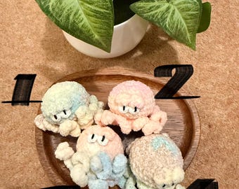 Handmade Crochet Octopus Keychain – Soft Amigurumi Sea Animal