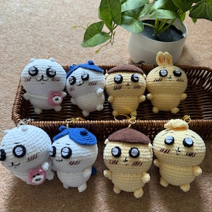 Chiikawa Crochet Keychain: Handmade Kawaii Plush Amigurumi