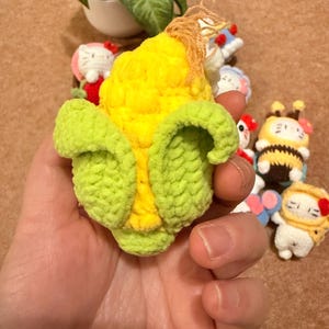 Handmade Crochet Kitty Keychain Collection – Ice Cream, Strawberry, Flower Pot & Animal Head Costumes image 15