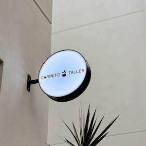 Round Lightbox, Storefront Decor, Outdoor Business Sign, Illuminated Round Logo Sign, Shop Signage, Light Box, LED Round Sign, Wall Decor