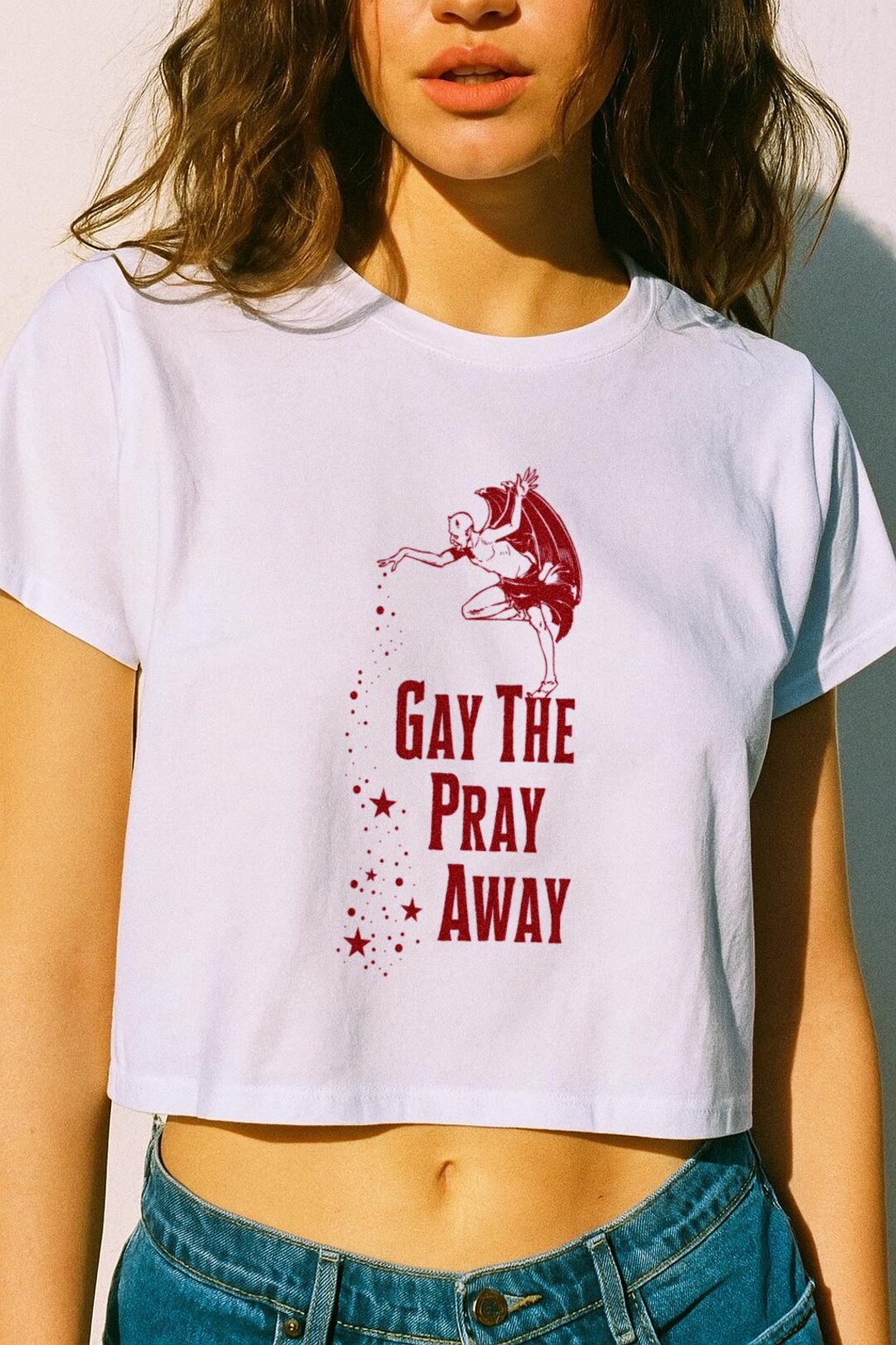 Gay the Pray Away, Gay Pride Crop Top, Pride Month,
