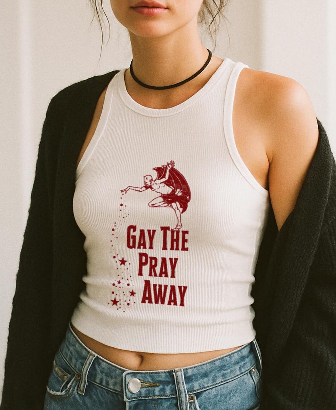 Gay the Pray Away Shirt, Funny Gay Pride Tank Top,