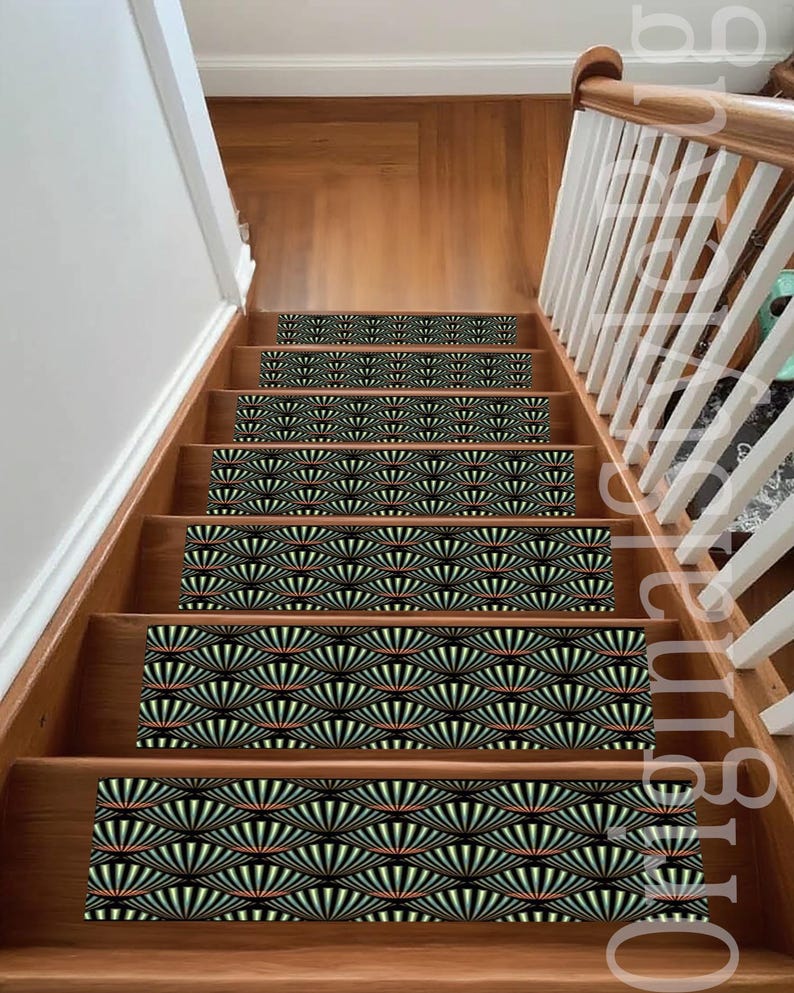 Step Mat,geometric Step Mat,pattern Stair Rug,stair Tread Rug,design ...