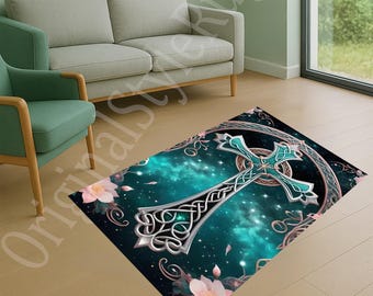 Christian Morning Prayer,Christian Prayer Rug,CrossPrayer Mat,Christian Gift,Custom Christian Rug,Personalized Prayer Mat,Jesus ChristPrayer